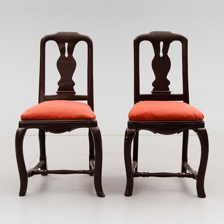 STOLAR, 1 par, rokoko, 1700-tal.