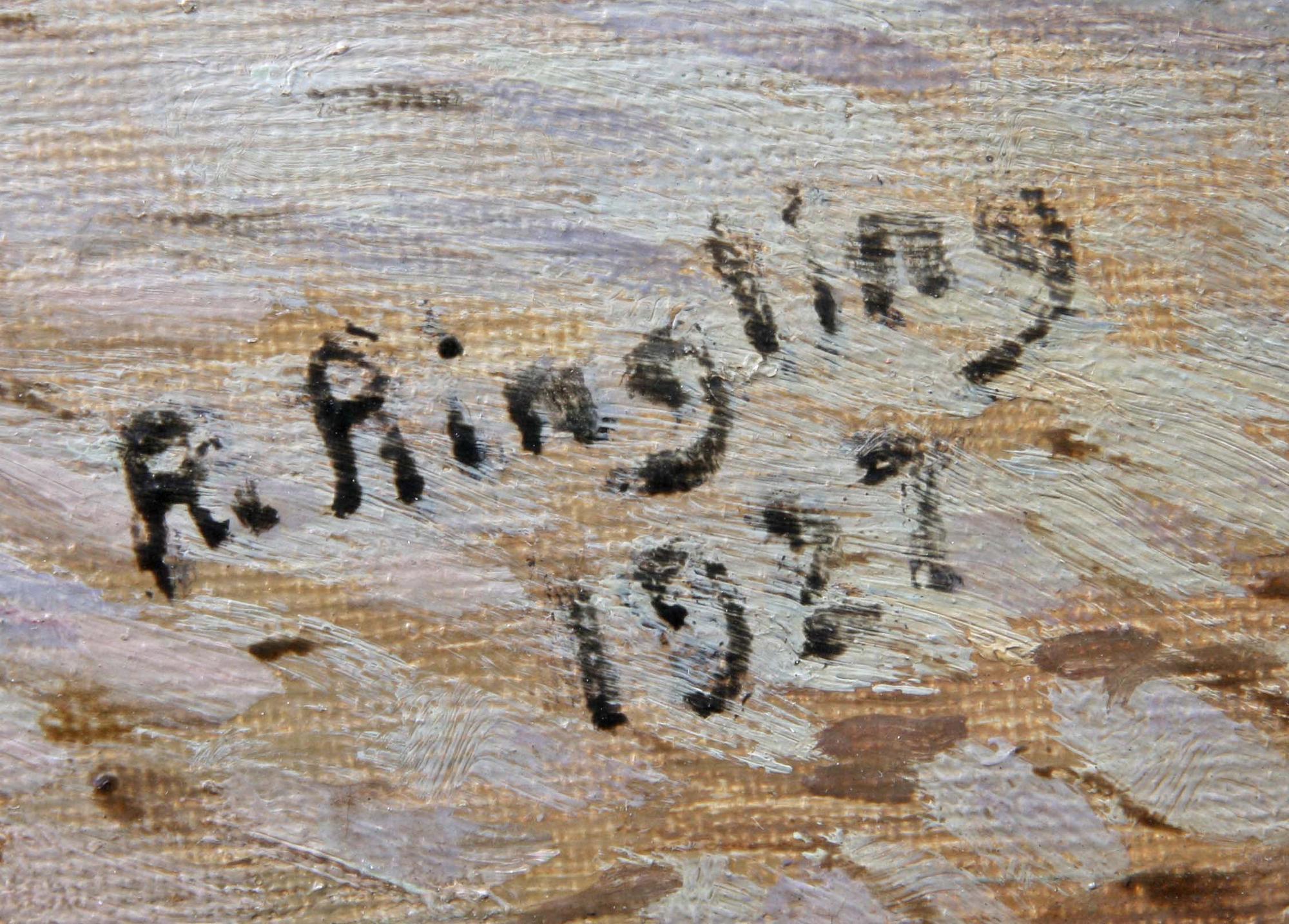 OKÄND KONSTNÄR, oljemålning på duk, sign R. Ringling o dat- 1927.