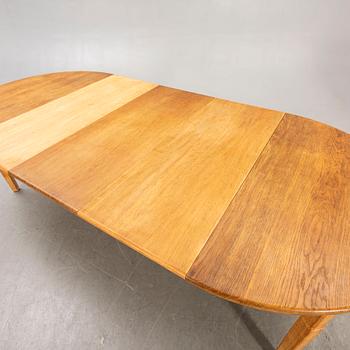 A Henning Kjaernulf, 1960s 7 pcs oak dining set, EG Möbler Danmark.
