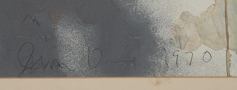 Jim Dine, färgoffset och serigrafi. Signerad och daterad i trycket.