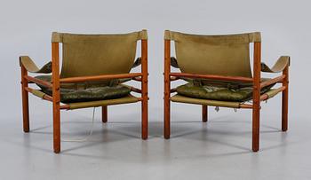 KARMSTOLAR, ett par, "Sirocco", Arne Norell, Norell Möbel AB, 1960/1970-tal.