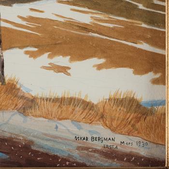 Oskar Bergman, Spring landscape from Ersta.