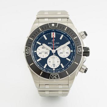 Breitling, Super Chronomat B01 44, chronograph, wristwatch, 44 mm.