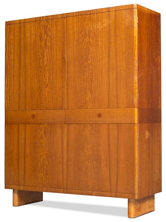 An Axel-Einar Hjorth ashe wood cabinet "Birka" by Nordiska Kompaniet, Sweden 1930's.