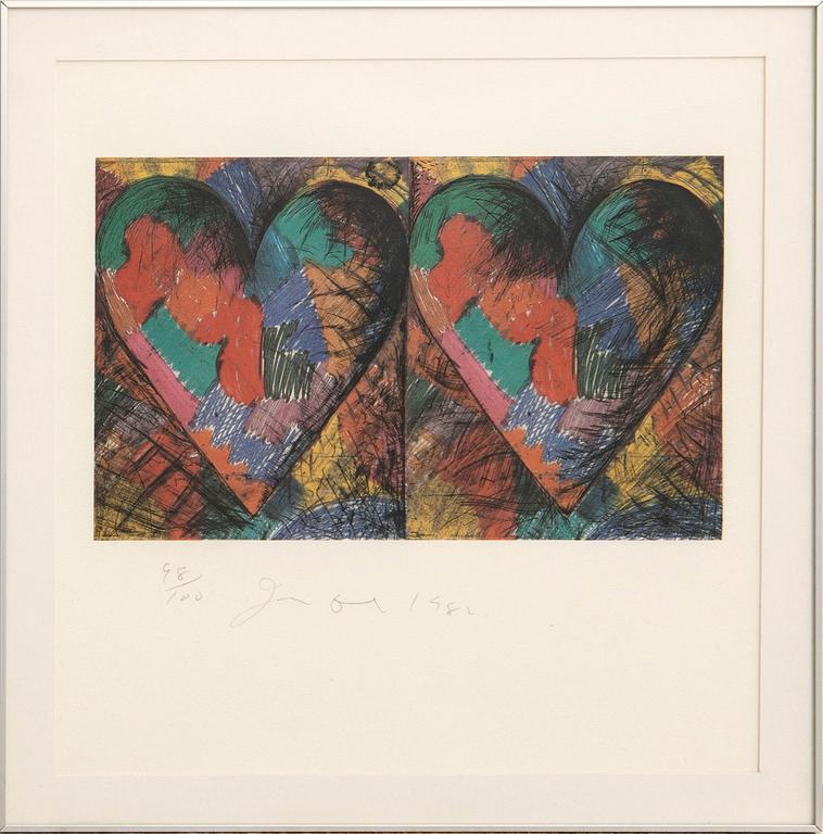 Jim Dine, "Louisiana hearts".