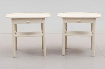 SÄNGBORD, 1 par, S. Engström & G. Myrstrand, Bodafors, 1900-talets andra hälft.