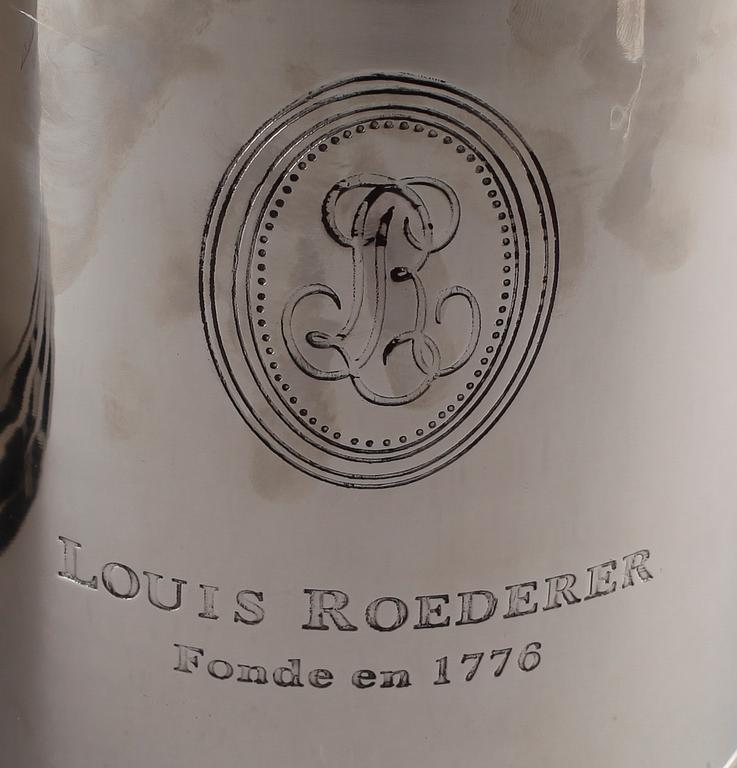 CHAMPGNEKYLARE, 2 st, försilvrad metall, Louis Roederer, 2000-tal.