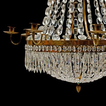 LJUSKRONA, gustaviansk stil, 1900-talets början, höjd ca 90 cm.
