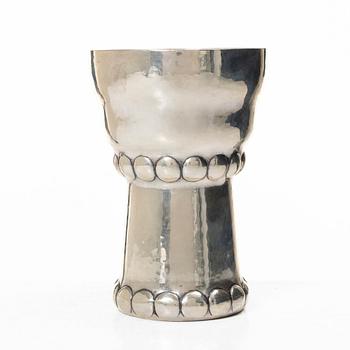Vase, silver, Art Nouveau, Denmark, 1917.
