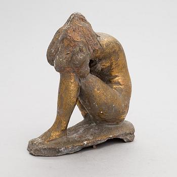 Matti Haupt, A gilt terracotta sculpture by Matti Haupt.
