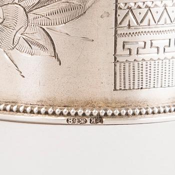 LAUTASLIINARENKAITA, 10 kpl, hopeaa, Suomi, Venäjä ja Viro, 1800- ja 1900-luku.