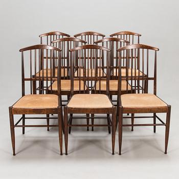 Kerstin Hörlin-Holmquist, Eight 1970's 'Charlotte' dining chairs for Asko.