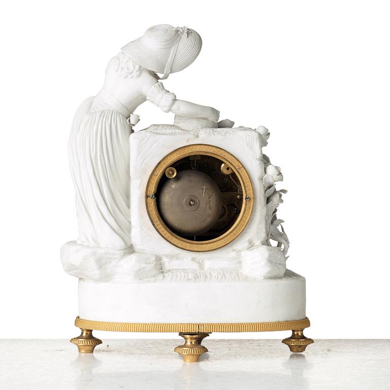 A late Gustavian mantel clock by Johan Fredrik Cedergren (clockmaker in Stockholm 1811-1839).