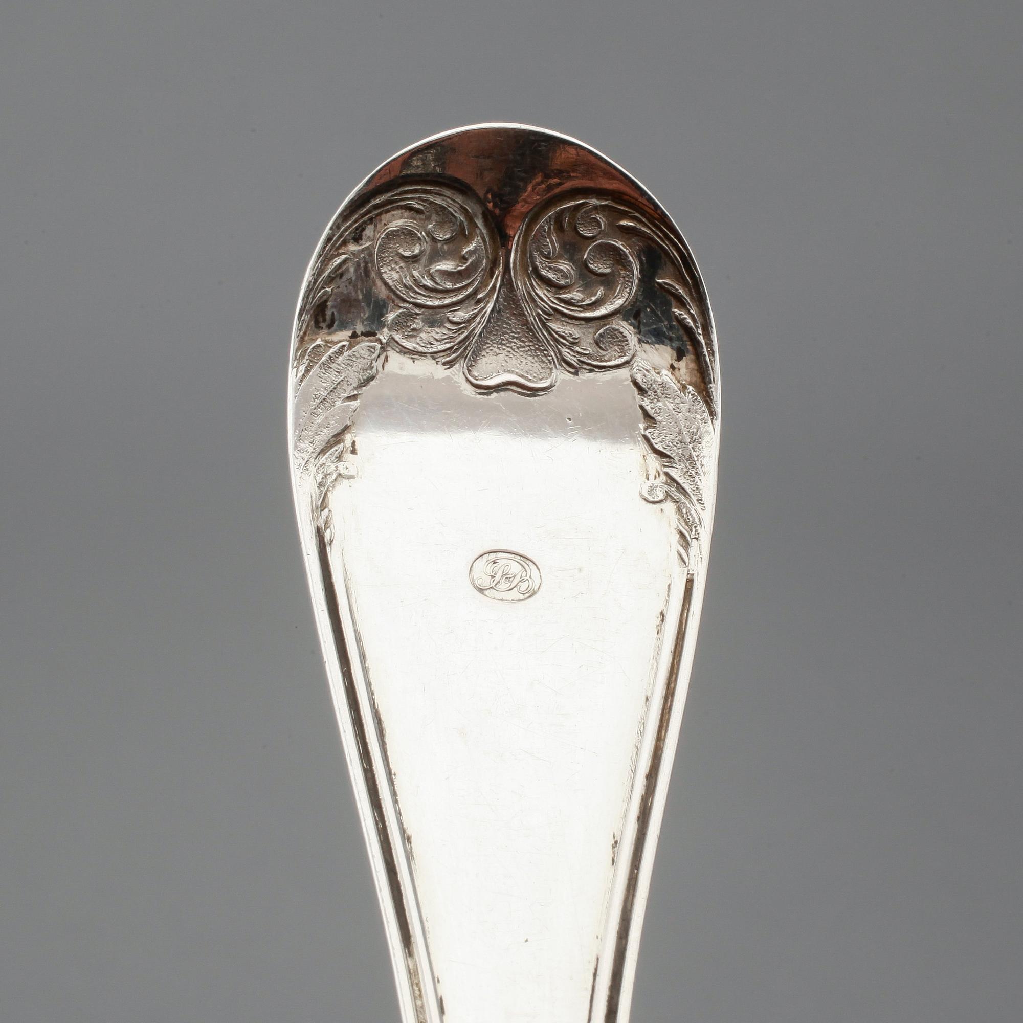 RAGUSKED, silver, Arvid Öhrn, Gävle 1846. Vikt ca 138 gram.