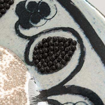 Birger Kaipiainen, dekorationsfat, keramik, signerad Kaipiainen Arabia.