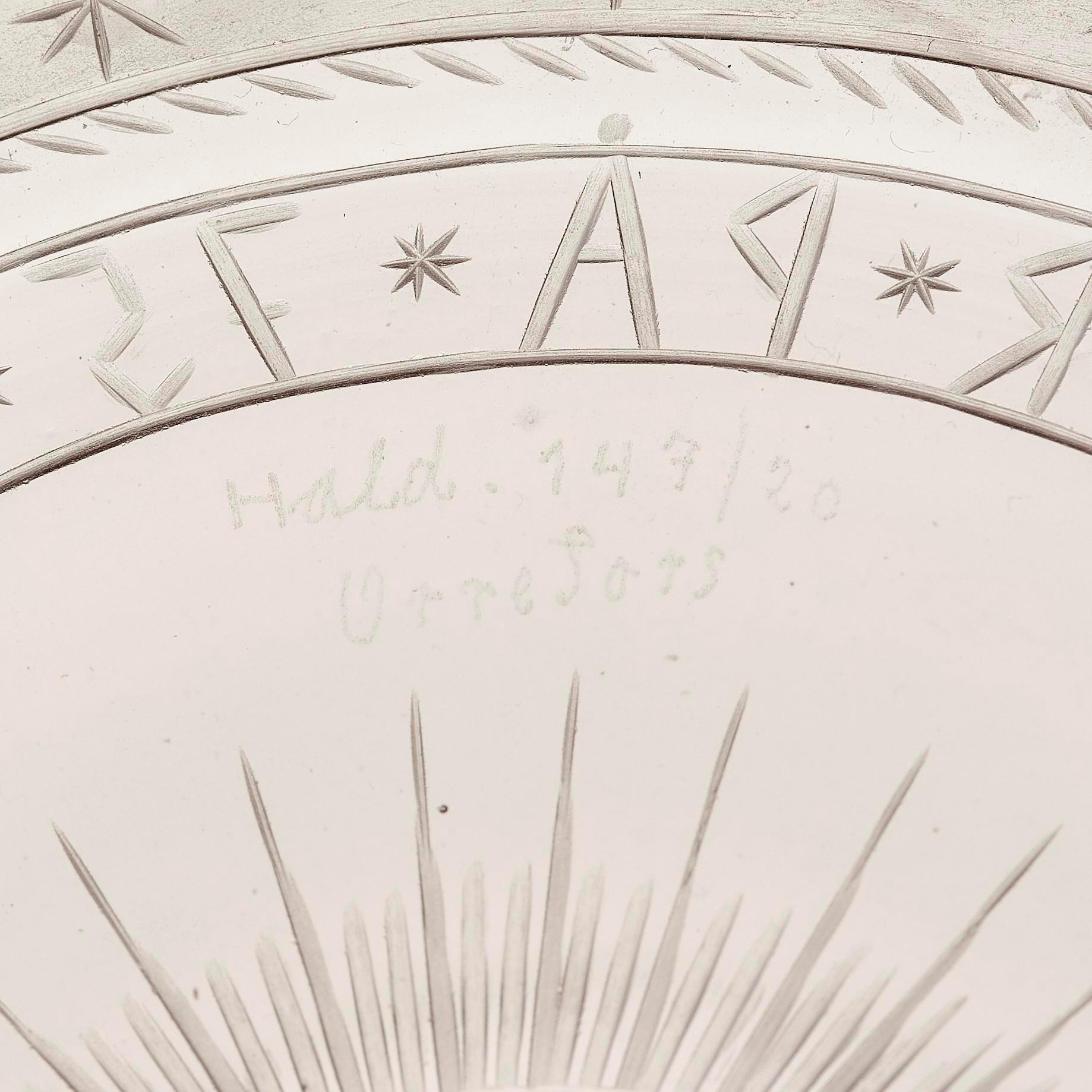 Edward Hald, an engraved glass bowl, Orrefors, 1920, model 147, provenance Edward Hald.