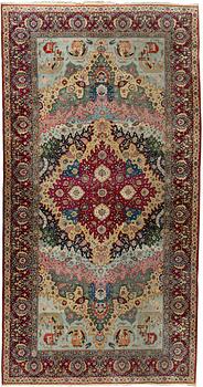 64. CARPET, Isfahan, antique, 674x357 cm.