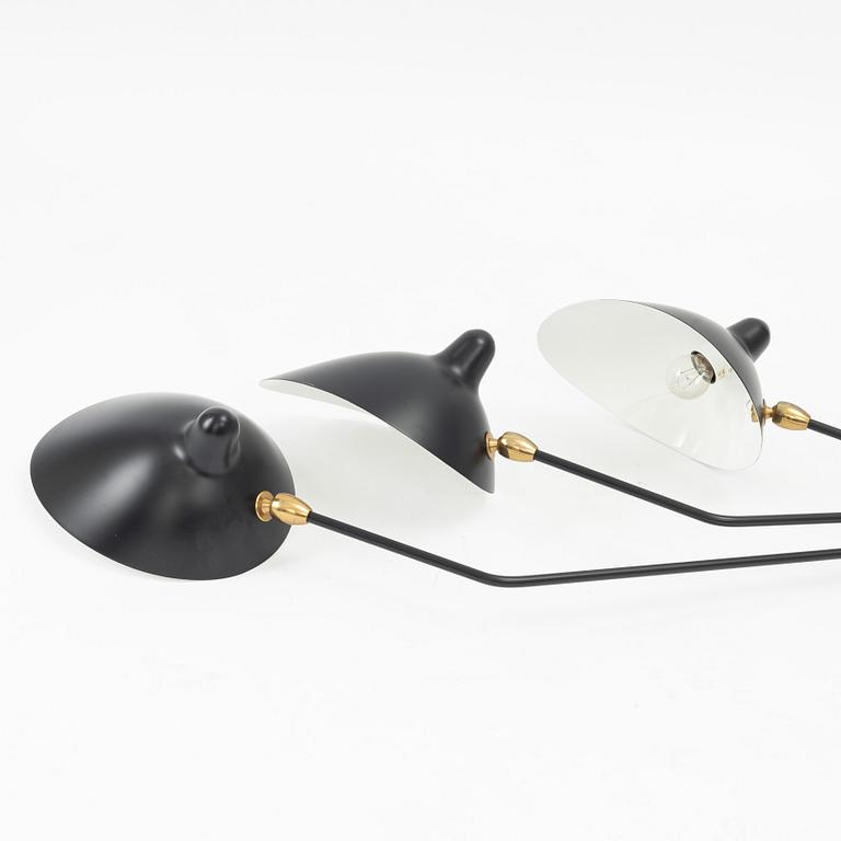 Serge Mouille, ceiling lamp, "3 Rotating Arms", 2010s.