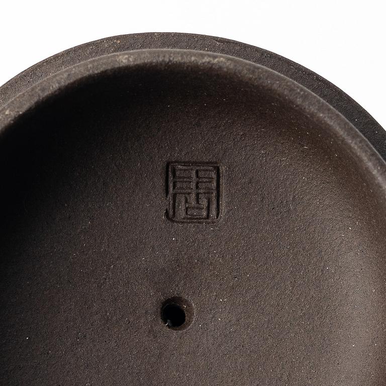 Tekannor, fyra stycken, yixing, Kina, 1980-/90-tal.