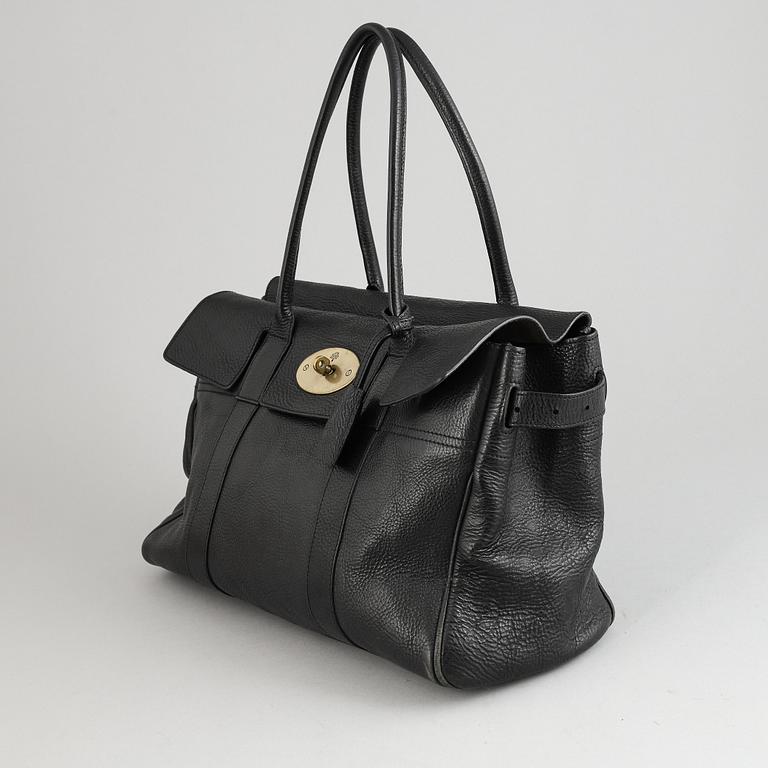 Mulberry, a black leather 'Bayswater' handbag.