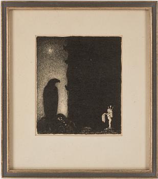 John Bauer · JOHN BAUER, litografi, osign.