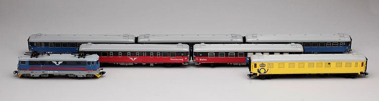 TÅGSATS, 7 delar, Märklin H0, 1900/2000-tal.