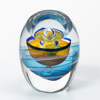 Göran Wärff, unik skulptur, glas, Kosta Boda.