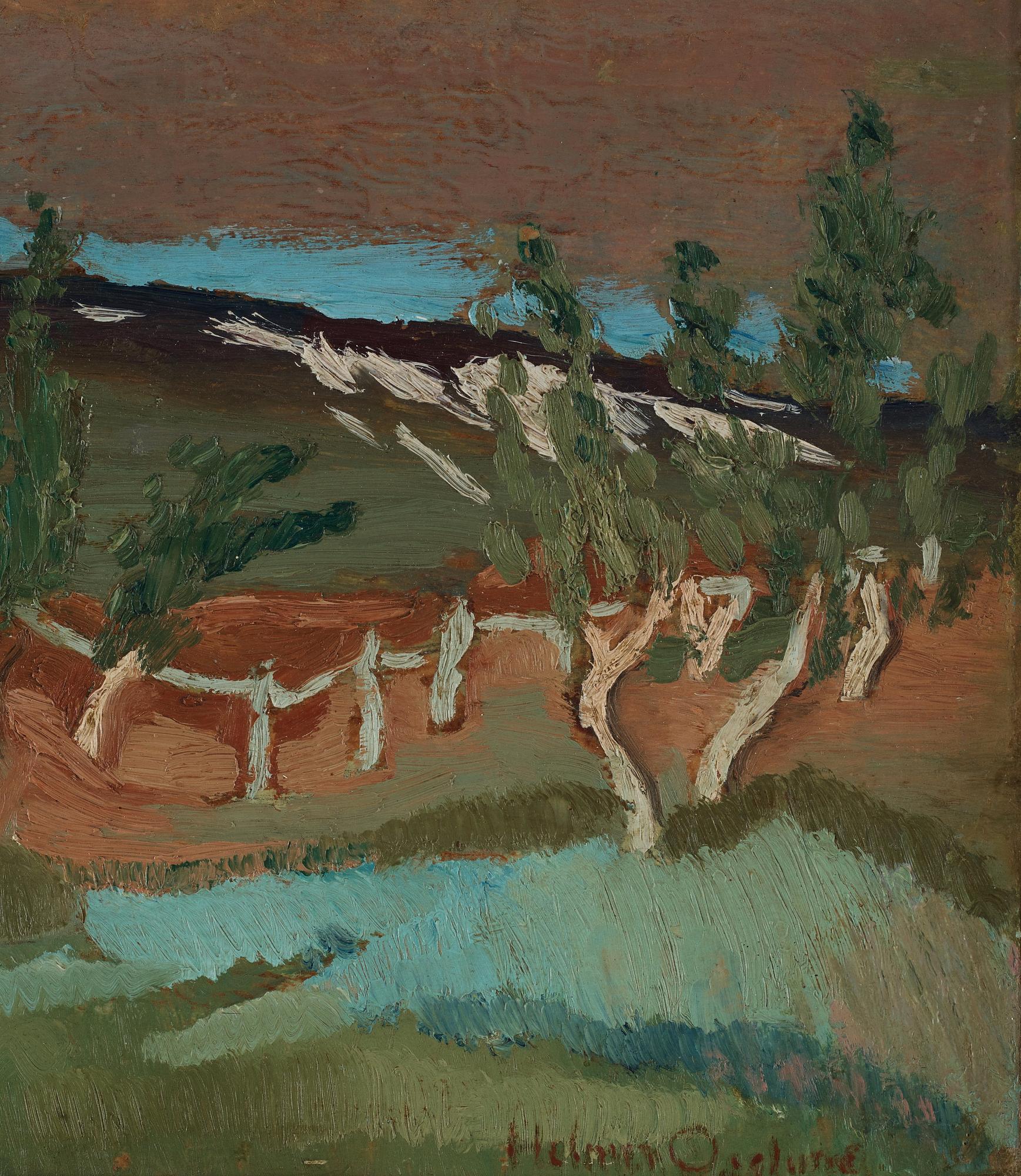 Helmer Osslund, Landscape from the north of Sweden.