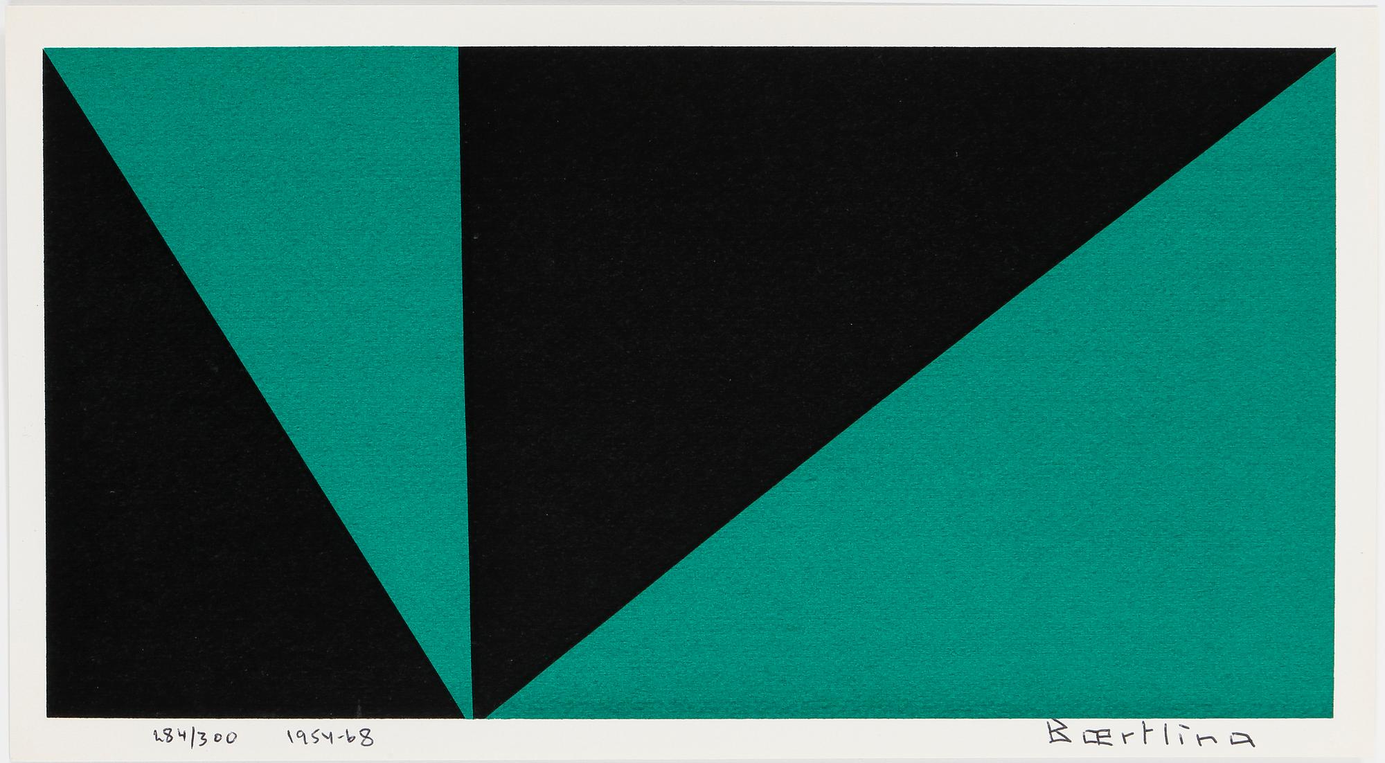 OLLE BAERTLING, färgserigrafi, 1954-68, signerad och numrerad 284/300.