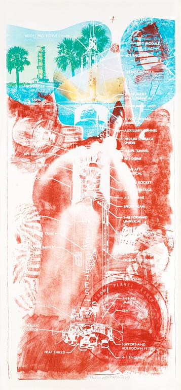 Robert Rauschenberg, "Sky Garden", ur: "Stoned moon series".