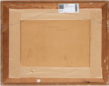 OSKAR BERGMAN, signerad Oskar Bergman och daterad 1941, akvarell.