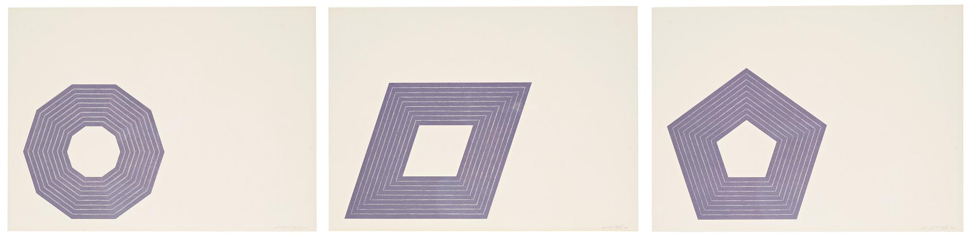 Frank Stella, "Purple Series" (3).
