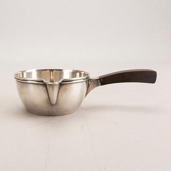 A Danish 20th century sivler butter pan mark of I Holm Copenhagen 1915 total weight 130 gr.