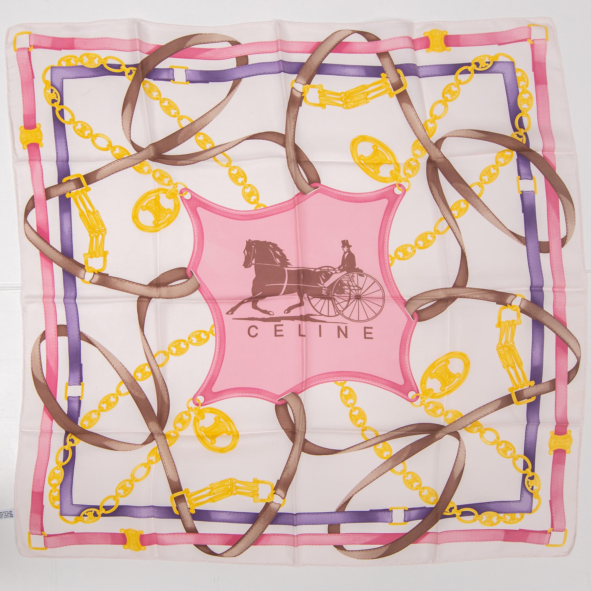 CÉLINE, scarf and twilly.