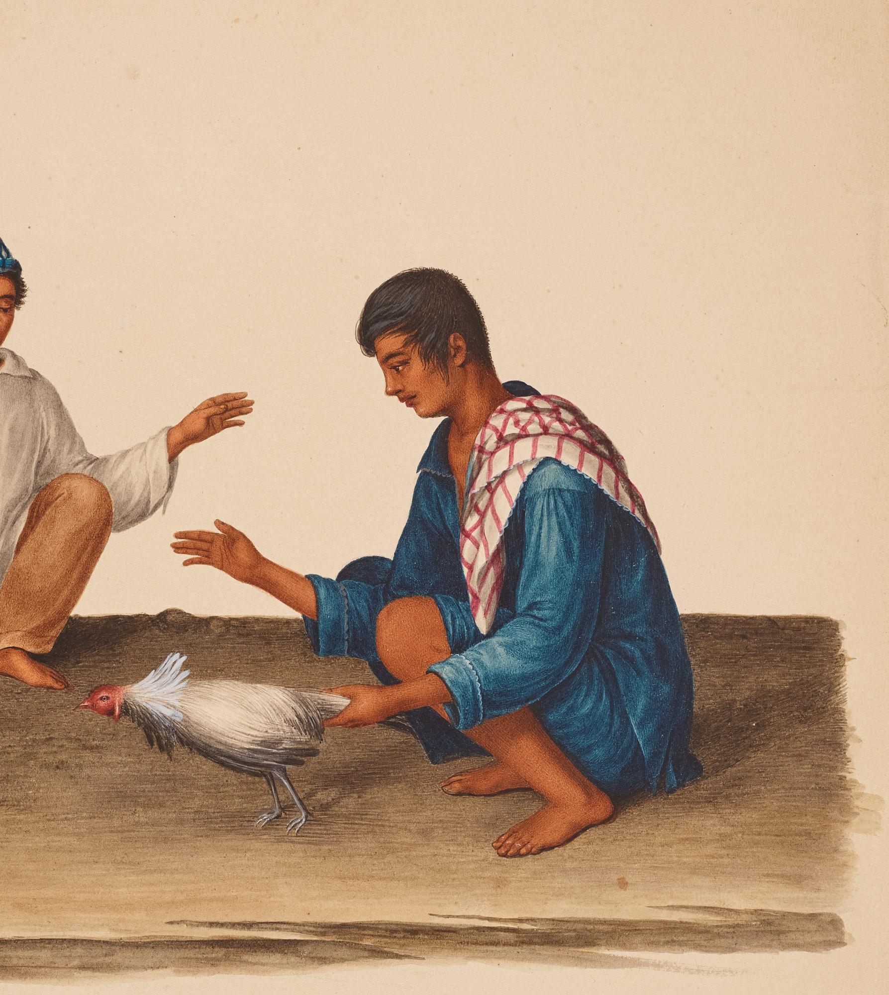 Justiniano Asunción Attributed to, Studies of the people of Manilla, Philippines.