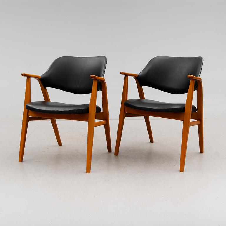 KARMSTOLAR, 1 par, 1960-tal.