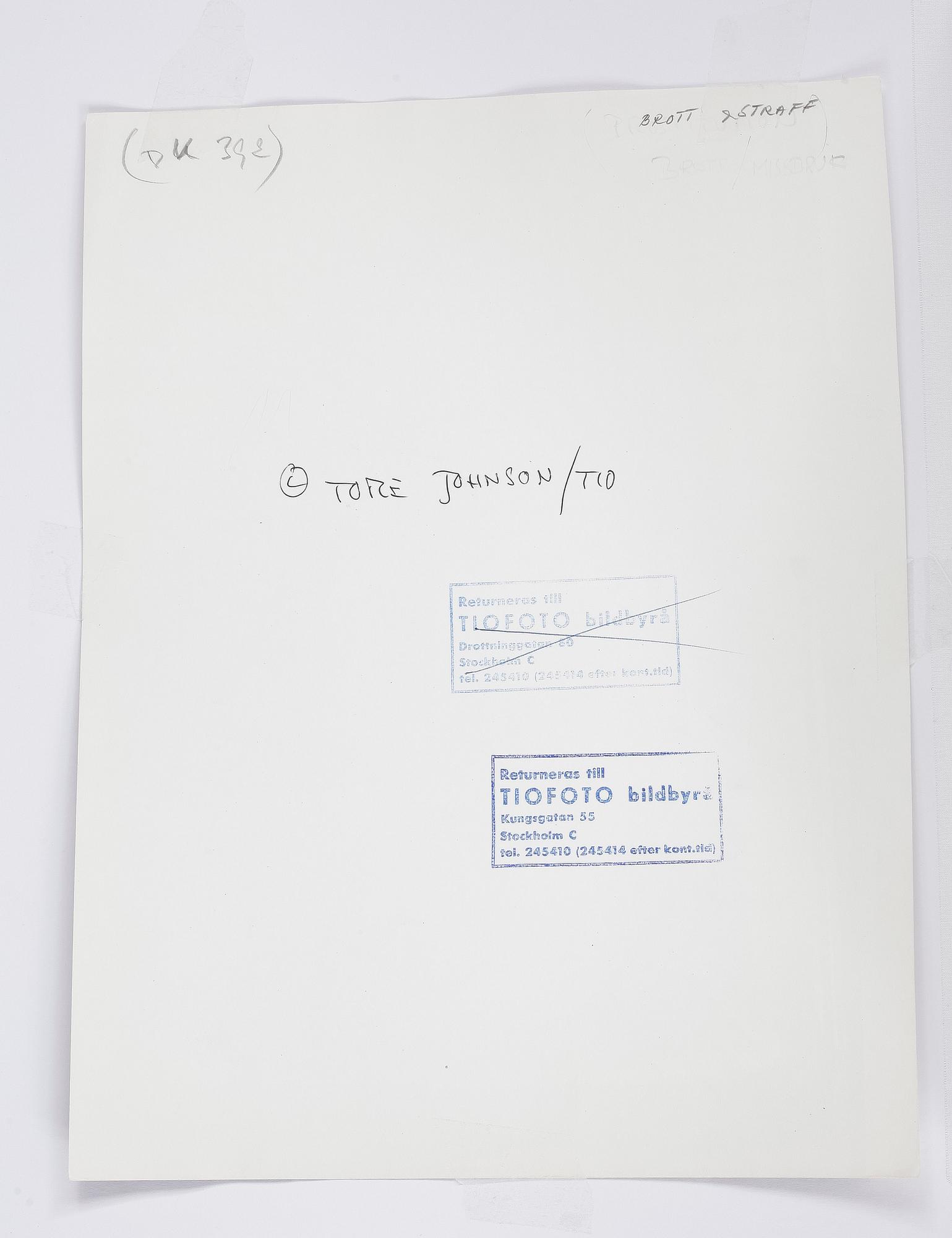 TORE JOHNSON, silvergelatinfotografi.