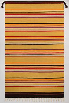 Elsa Montell-Saanio, A Raanu "Ahku" (grandmother) textile from Lapland designed by Elsa Montell-Saanio. Circa 216x131 cm.