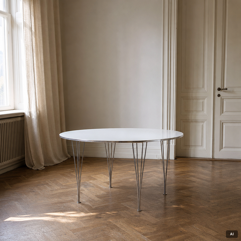 Bruno Mathsson, Dining table, "Supercircle", Fritz Hansen, Denmark, 2001.