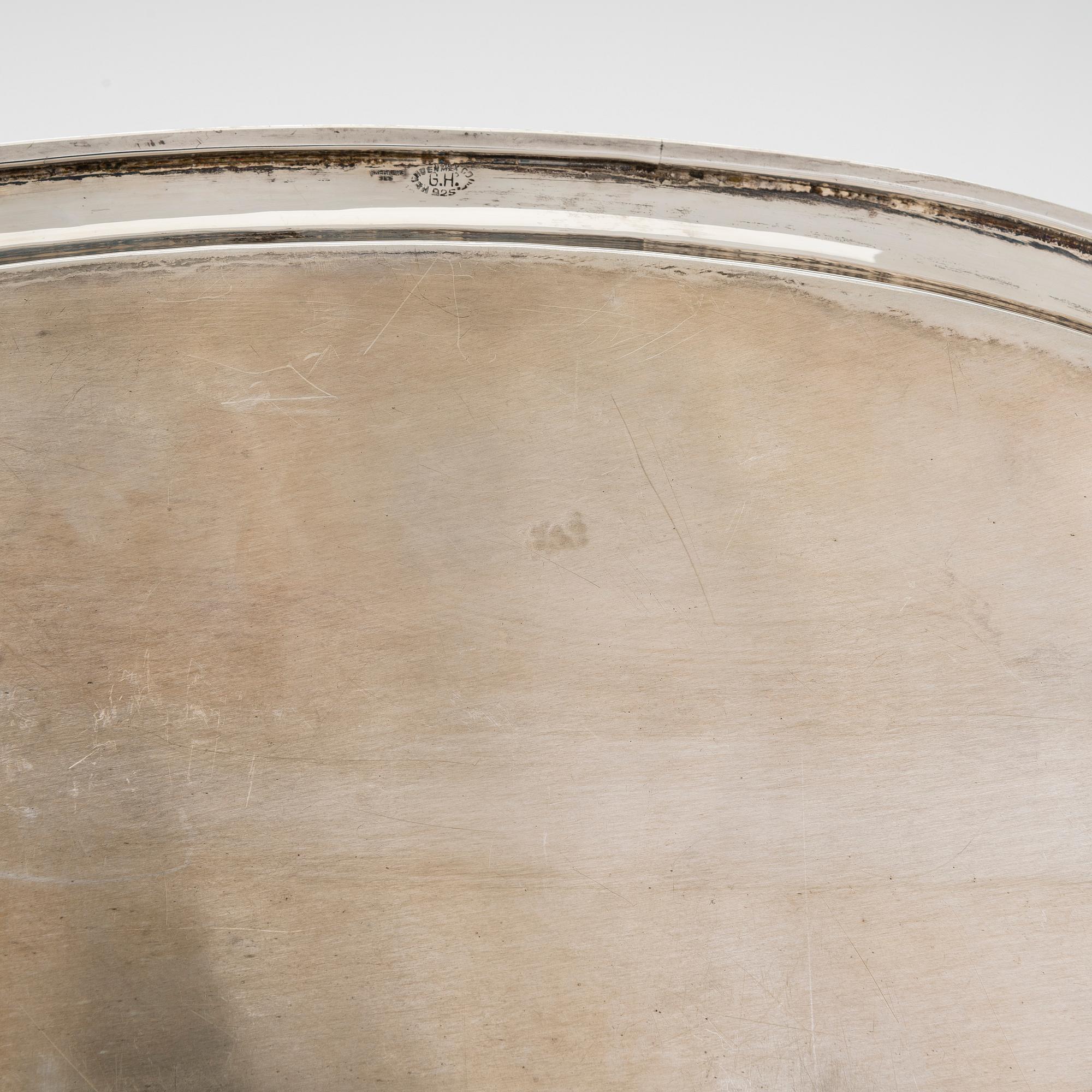 A 4-piece Mexican sterling silver tea set, mid-20th century.