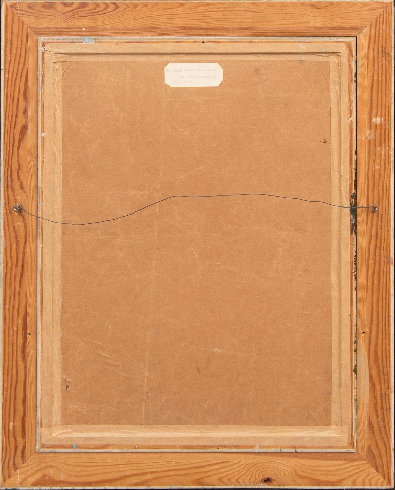 Bertil Gadö, oil on paper signed and dated 53.