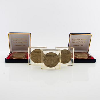 Minnesplaketter 5 st från namngivning av "M/V Morning Conductor"  2007.