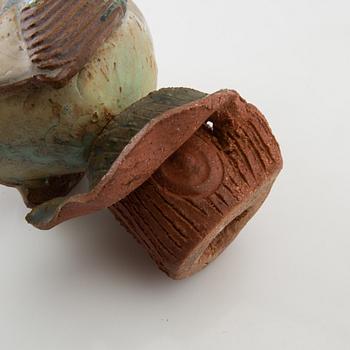 Tyra Lundgren, Sculpture Bird on Stump.