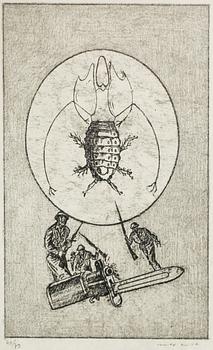 MAX ERNST, litografi, signerad och numrerad 40/79.
