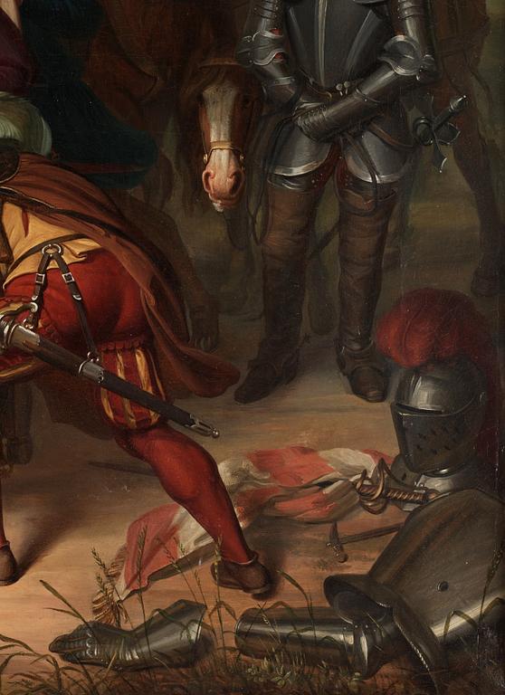 Carl Christian Vogel von Vogelstein, Moritz of Sachsen at the battle of Sievershausen 1553.