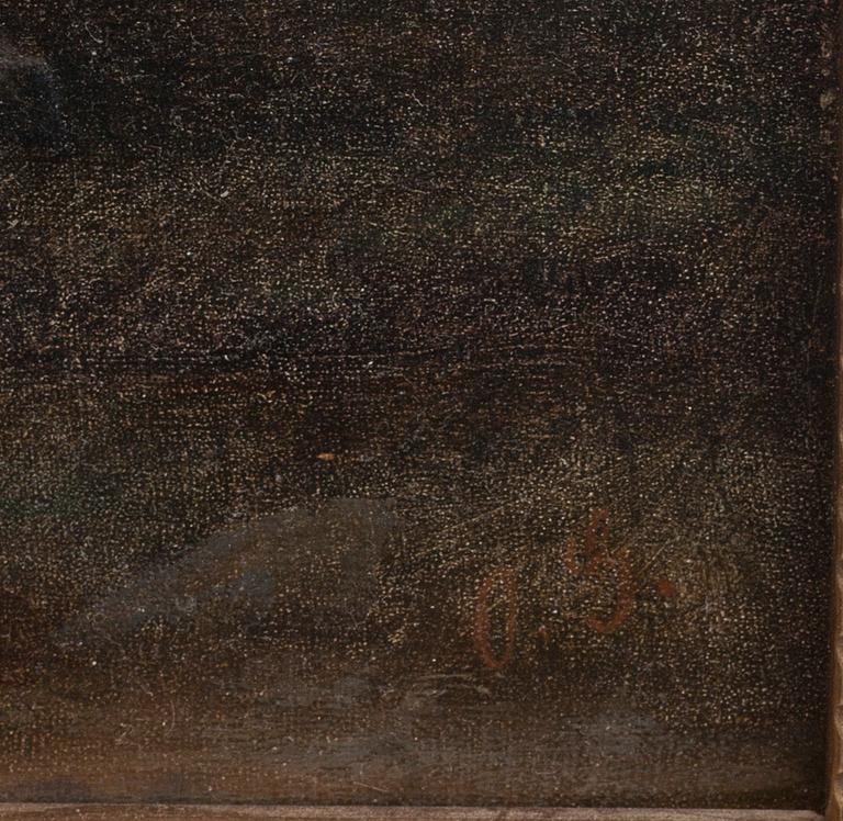 FRIEDRICH OTTO GEBLER, olja på pannå, monogramsignerad O.G.