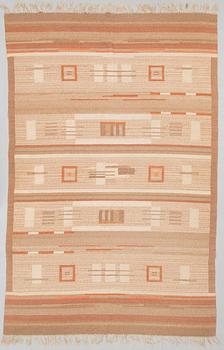 Laila Karttunen, LAILA KARTTUNEN, A 1930s FLAT WEAVE CARPET for  Aaltosen Mattokutomo Kiikka, Finland.