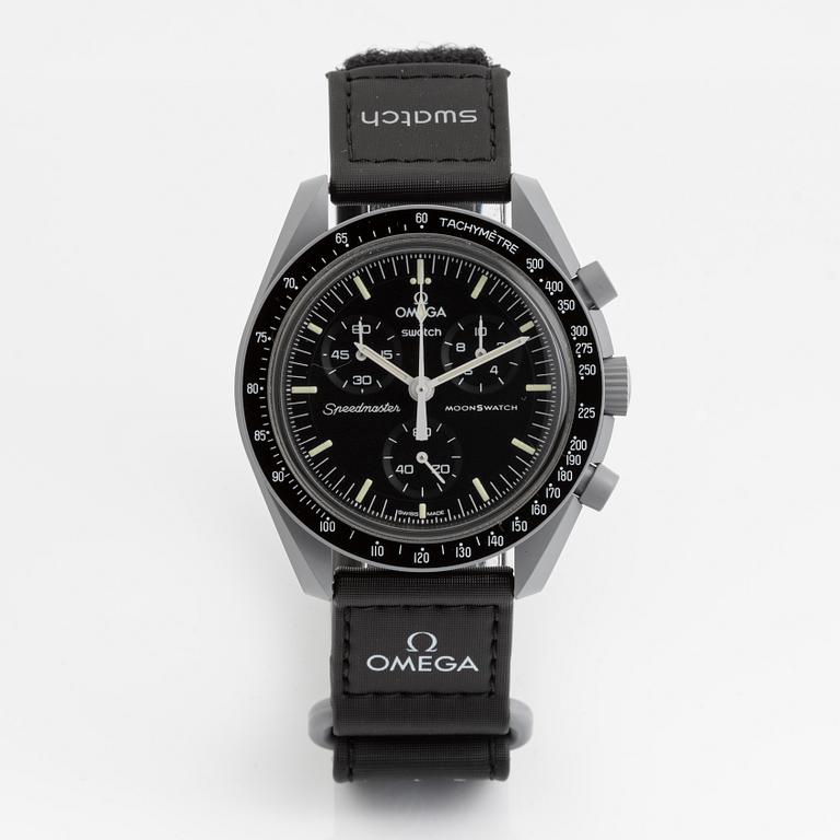 Swatch/Omega, MoonSwatch, Mission to the Moon, kronograf, armbandsur, 42 mm.