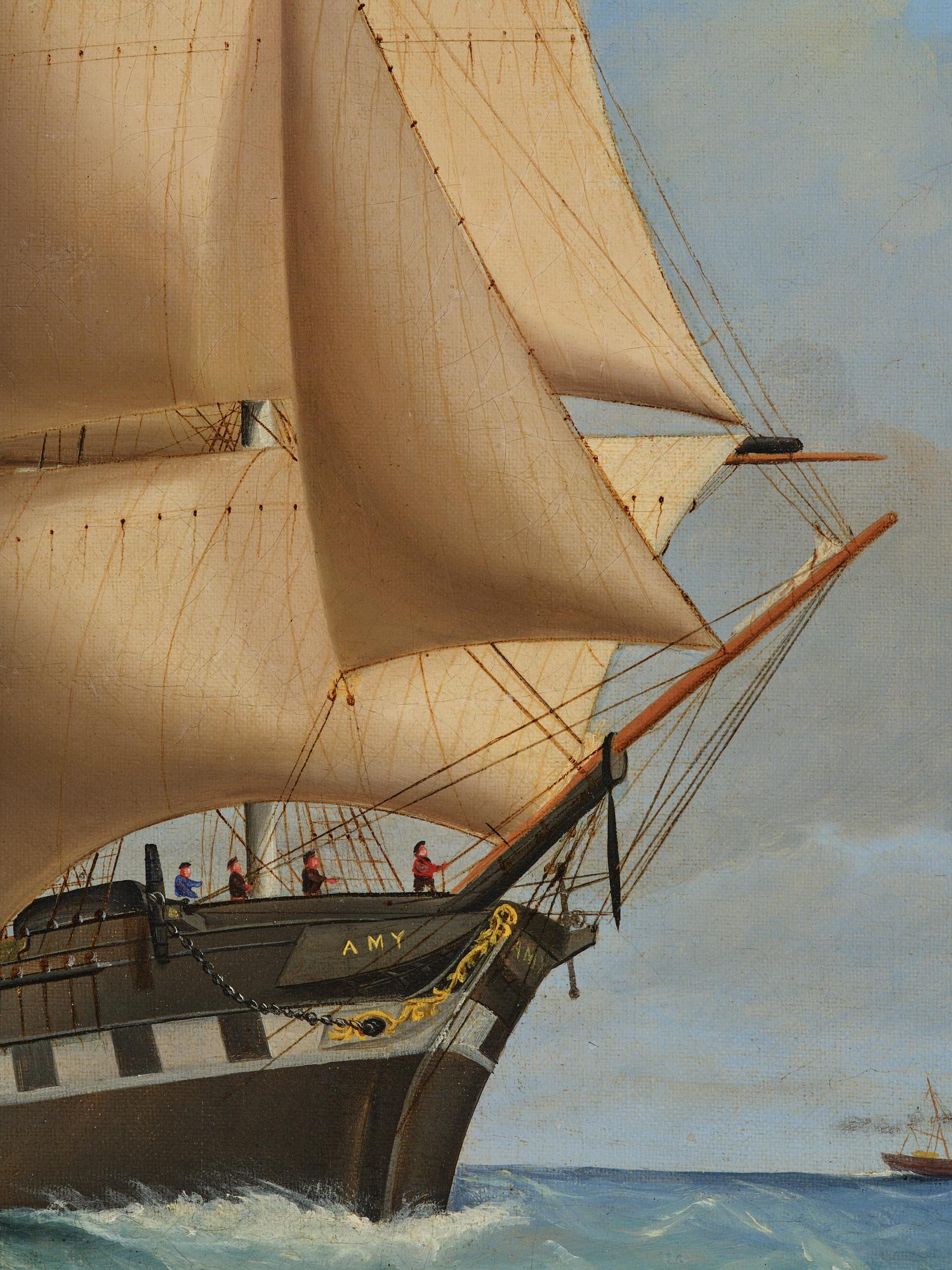 Charles Ogilvy, The Full-Rigged Ship "Amy" off Anglesey.