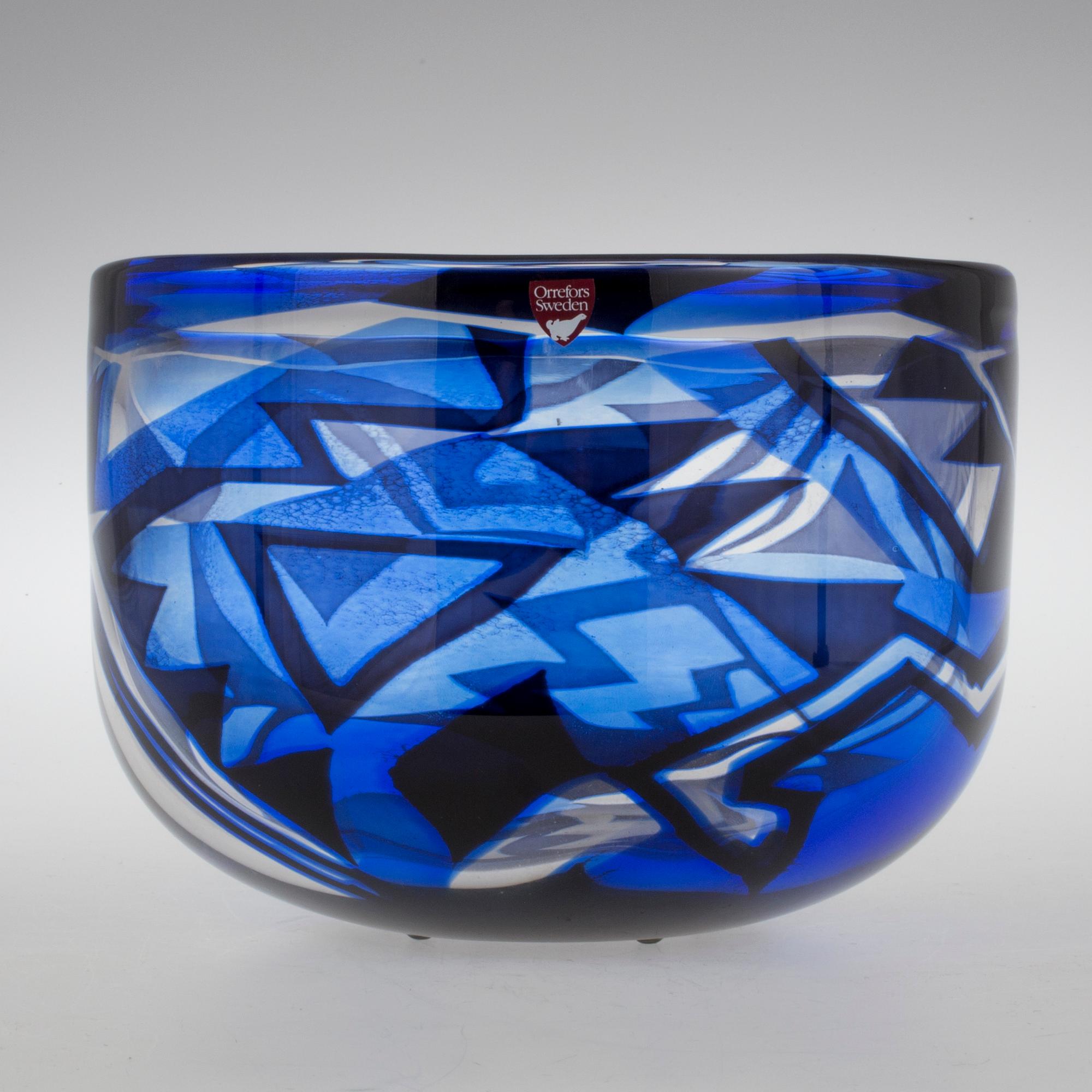 SKÅL, glas. Eva Englund, Orrefors, Graal, 1988.